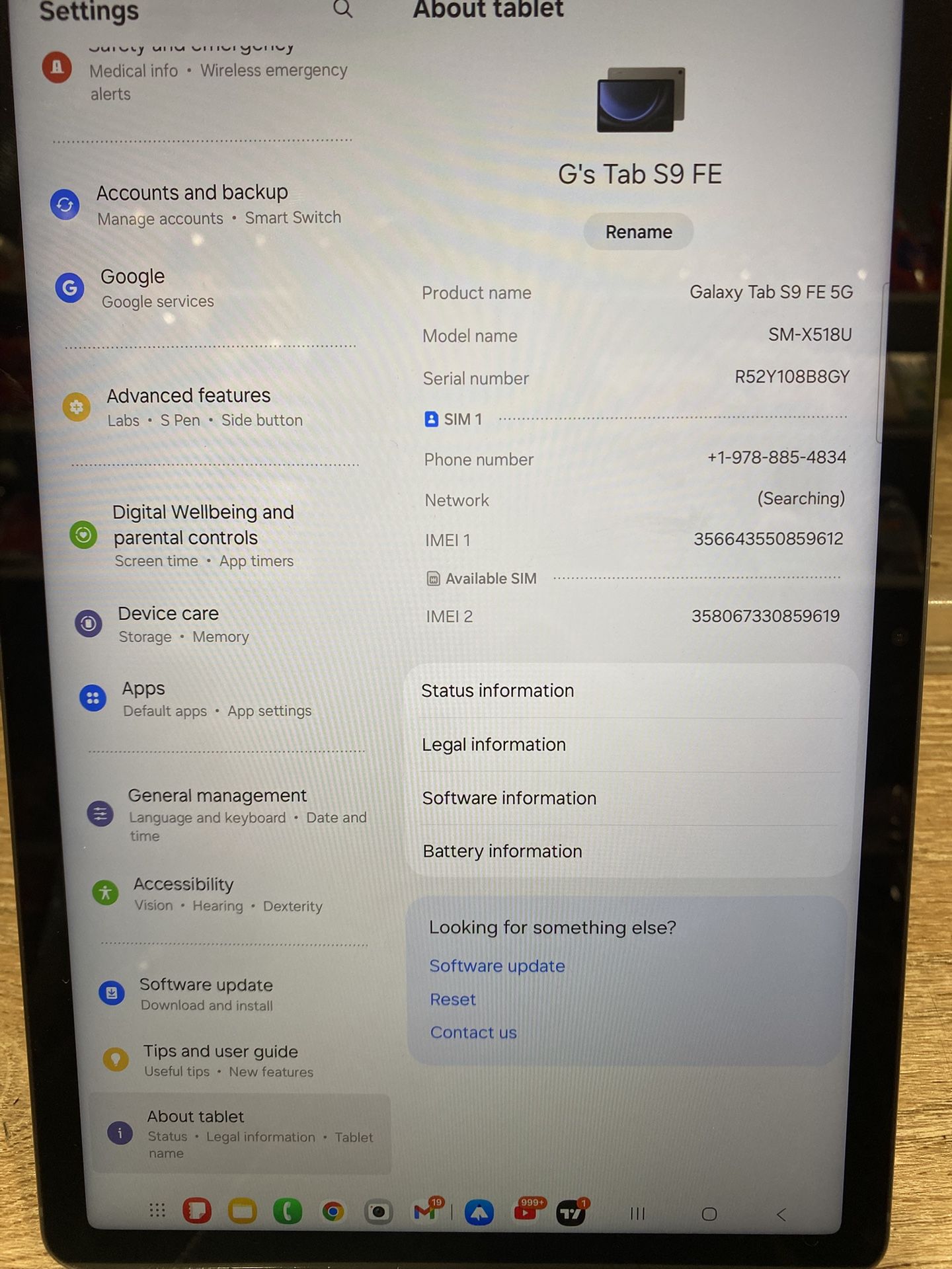 Galaxy Tan Tab S9 FE 5g