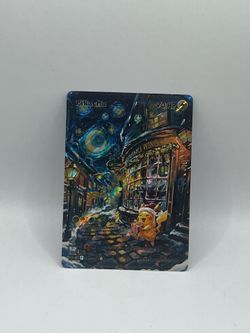 Non TCG Pokemon Pikachu Fan Art Card
