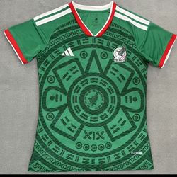 Soccer Mexico jersey Mundial green New Jersey  long sleeve player version sleeve long sleeve Women’s size 2025 Futbol manga larga manga corta Mujeres 