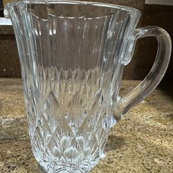 Vintage crystal 6” pitcher