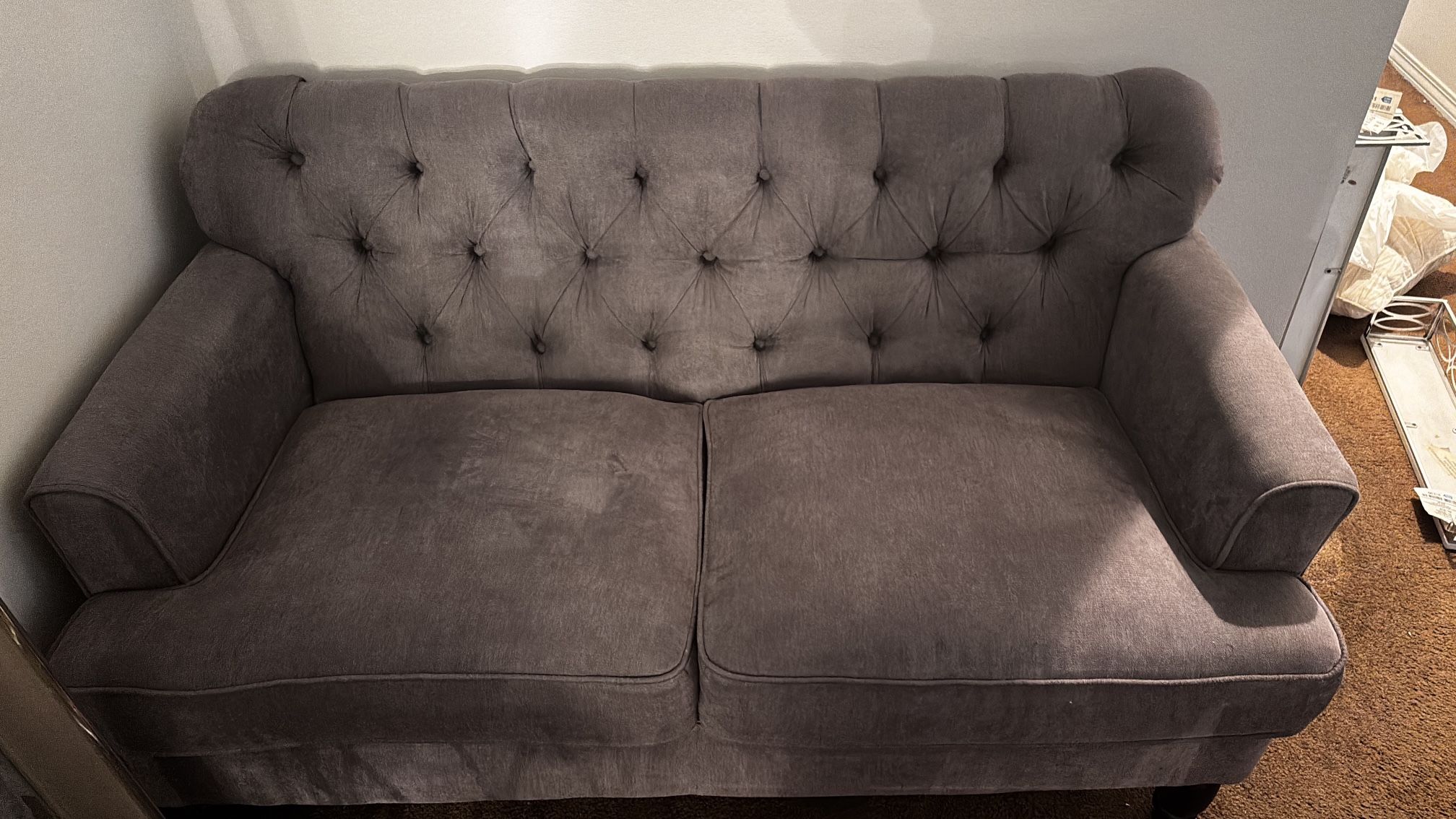 Grey Loveseat