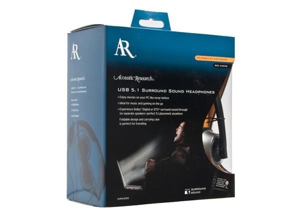 TRUE HEADPHONES* Audiovox Spatial Audio Foldable USB Dolby