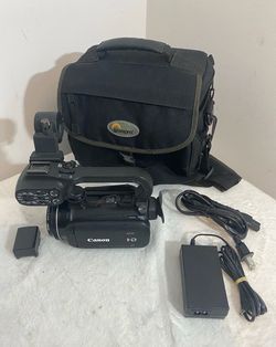 Canon XA10 Digital Video Camera with  Power Adapter, 2 Battery, 2 SD card holder and 2 SD card included and Bag