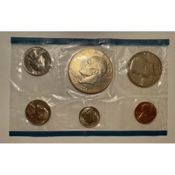 Full Set of 1976 UNCIRCULATED coins Philadelphia Never touched in 50 plus years