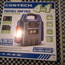Cen-tech Portable Jump Pack With Air Compressor 