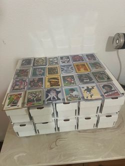 Card Warehouse With 6000 Mixed Sports Cards