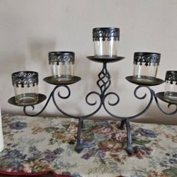 BEAUTIFUL BRONZE CANDLES HOLDER NEW HOME STAGE