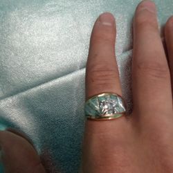 Mens 14kt Kt Plated Ring Size 8 1/2