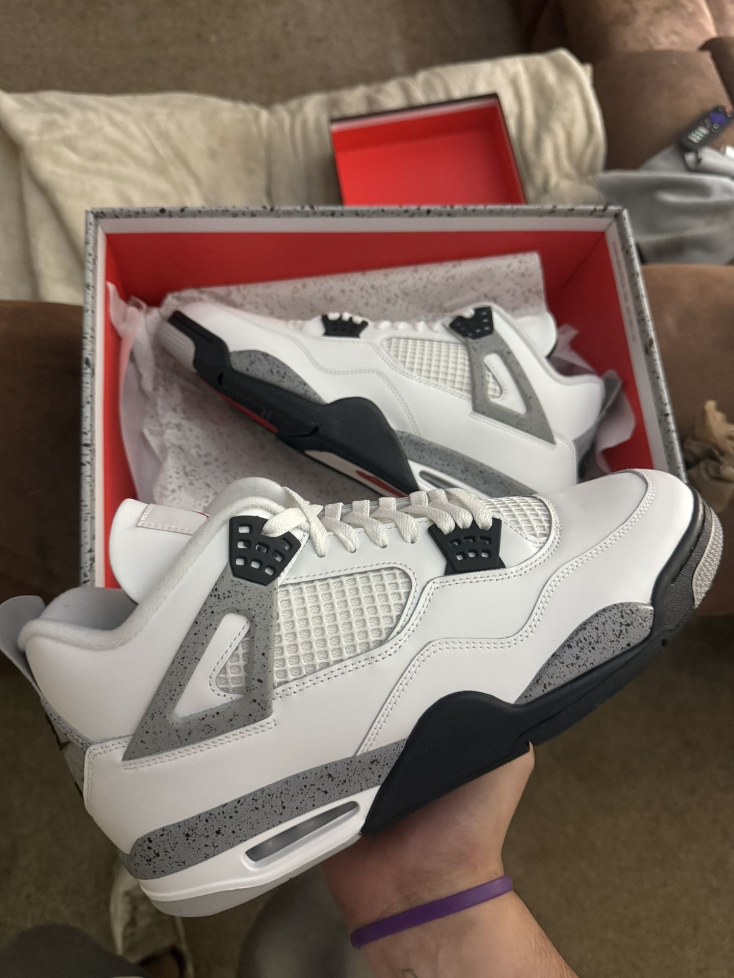 Jordan 4 White Cement Size 13