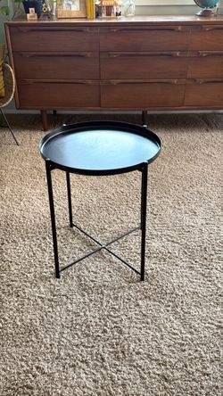 Small black side table