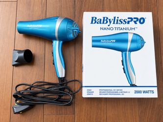 BaBylissPRO Nano Titanium Ionic Hair Dryer Blue