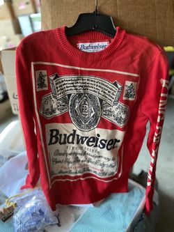 Red Budweiser Vintage Sweater