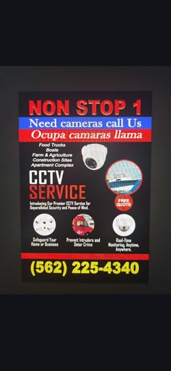 Security cameras 4 cameras install $750 text