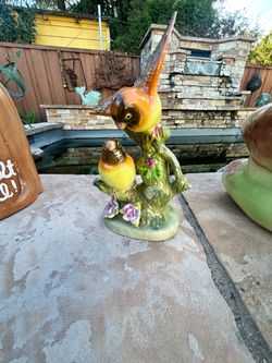 vintage hand-painted ceramic made in Japan oriole bird