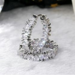 925 Silver Hoop Earrings 