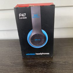 Blue P47 Wireless Headphones Headset