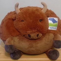 NWT Squishable Buffalo Giant Plush 15" Stuffed Animal Big Brown Squeezable Ball