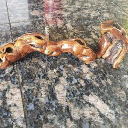 Wine Corkscrew and bottle stopper   Wood from Grape Vine 