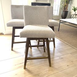 3 Swivel Counter Height Bar stools