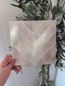 Peel and stick Chevron Ceramic Wall Tile