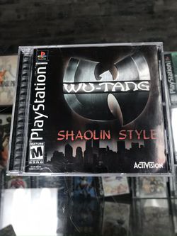 Wutang Shaolin Style Ps1 $125  Gamehogs 11am-7pm