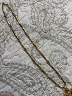 14k 49.17grams solid gold diamond cut box chain