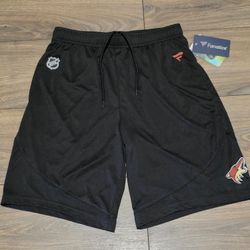 Arizona Coyotes Utah Mammoth HC Fanatics Howling Head Shorts Small NWT 