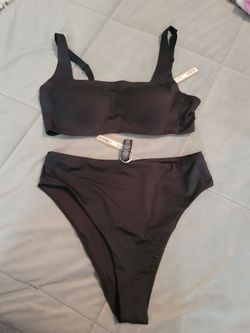 Skims black bikini set