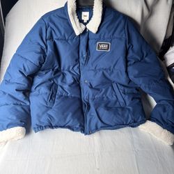 Vans Women Blue FAWNER PUFFER JACKET
