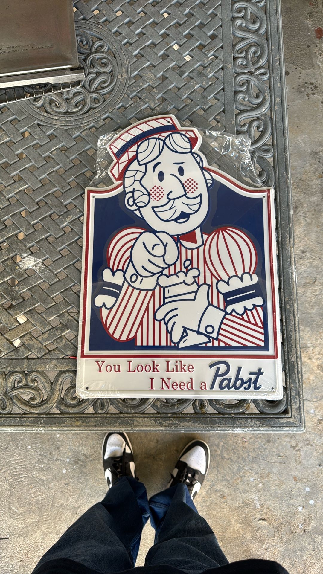 Pabst Blue Ribbon Aluminum Sign