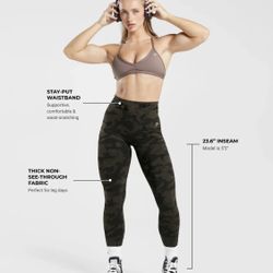 3 Gymshark “Adapt Camo Seamless Ribbed Leggings” Bundle/Separately