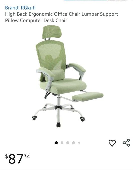 New Already Assembled High Back Ergonomic Office Chair Lumbar Support Pillow Computer Desk Chair