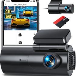 GKU Dash Cam Front and Rear Camera