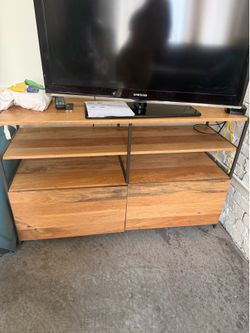 West Elm industrial Media stand