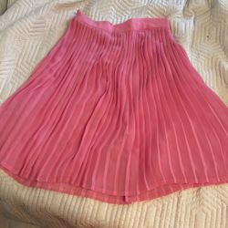 Pleaded Pink Skirt