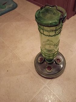 Vintage hummingbird feeders