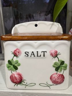 Vintage Ceramic Salt Box
