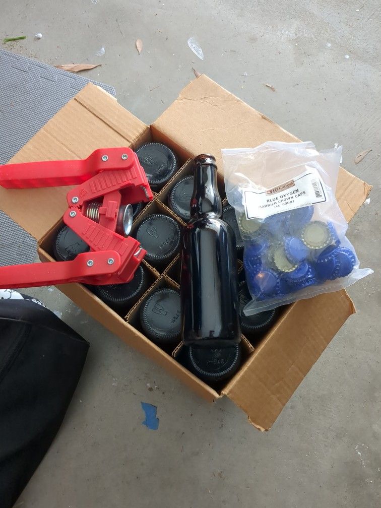 Home Brew Bottles And Capper