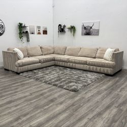 Cream Sectional Couch - Free Delivery