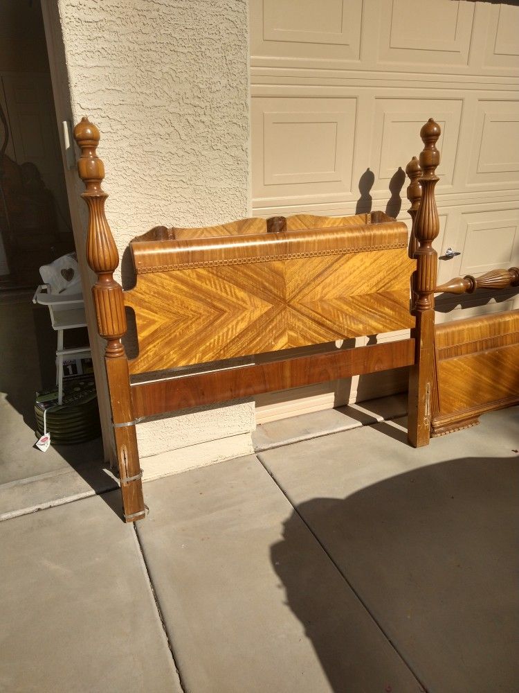 Art Deco Waterfall Antique bedroom set