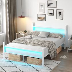 Led Full Size Bed 