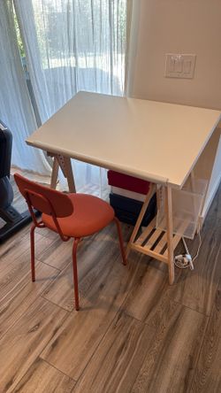 Ikea table and chair