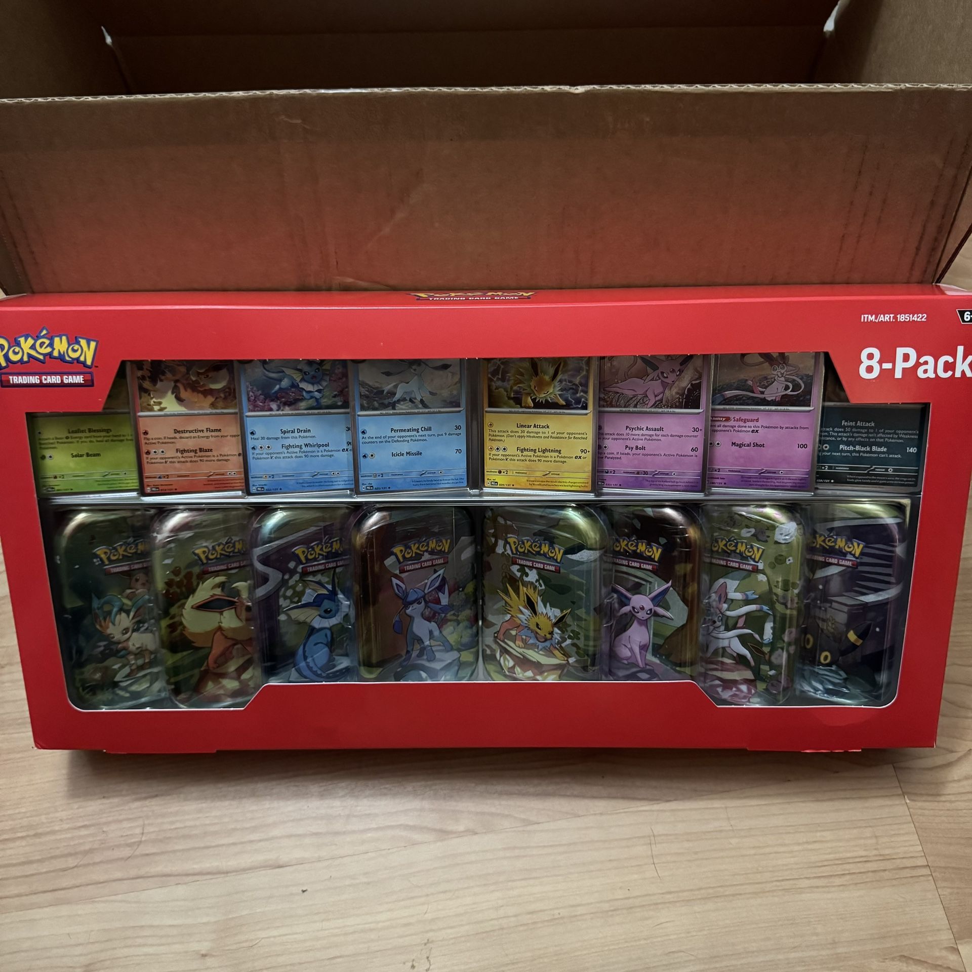 Pokemon Prismatic evolution 8 Pack tin