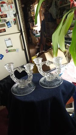 Crystal Antique Candelabra's