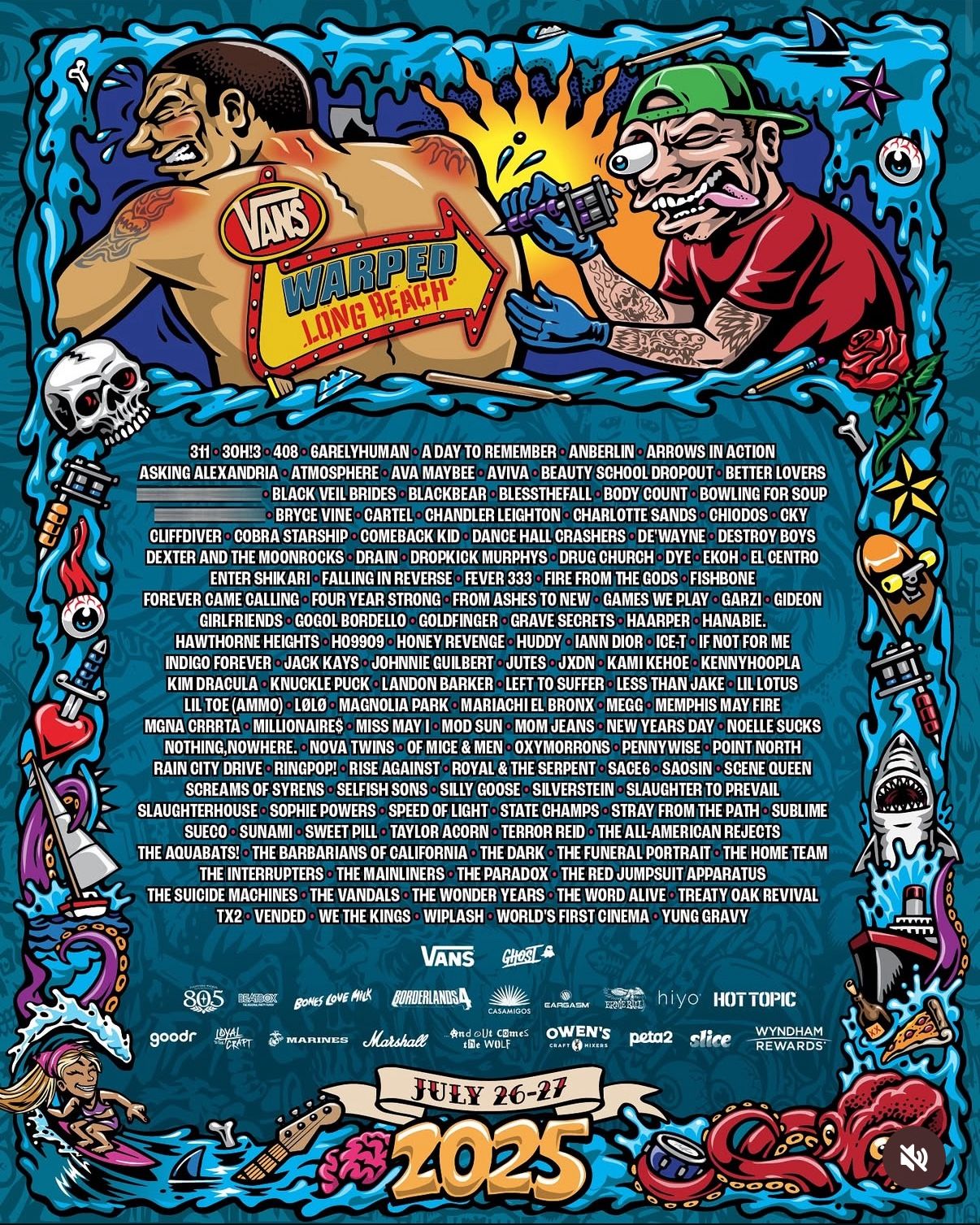 Two 2-day Passes - Vans Warped Tour Long Beach