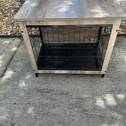 Small Dog Crate End Table Piece