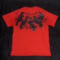 Unisex Affliction Style Essential T-Shirt Red Large