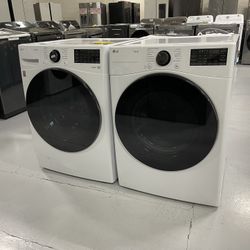 New 🎈 Washer Dryer Set LG Electric One Year Warranty 