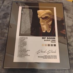 MF Doom Frame 11 inch x 14 inch GLASS New 
