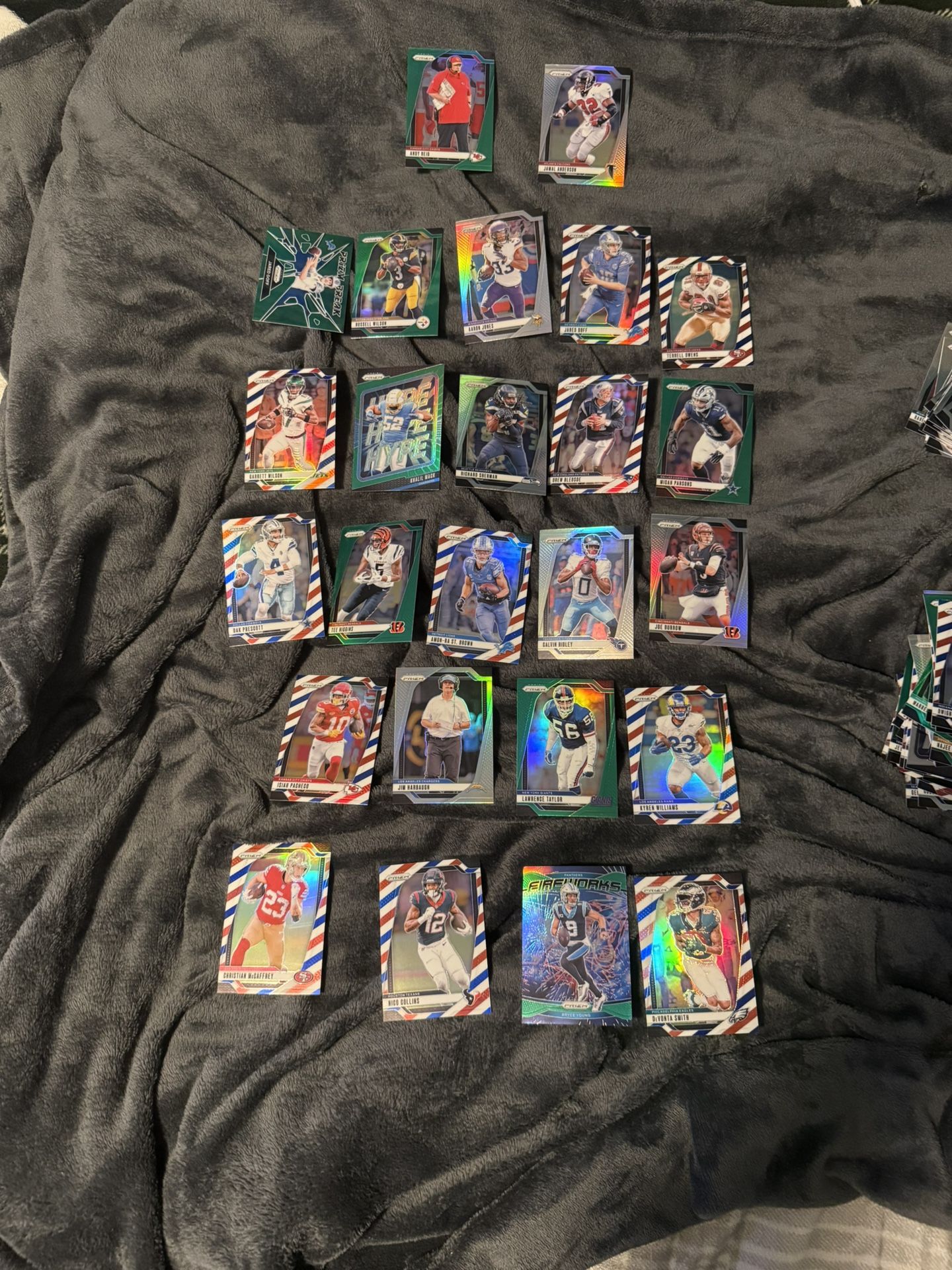 Prizm Football 2024 Veteran Inserts/parallels